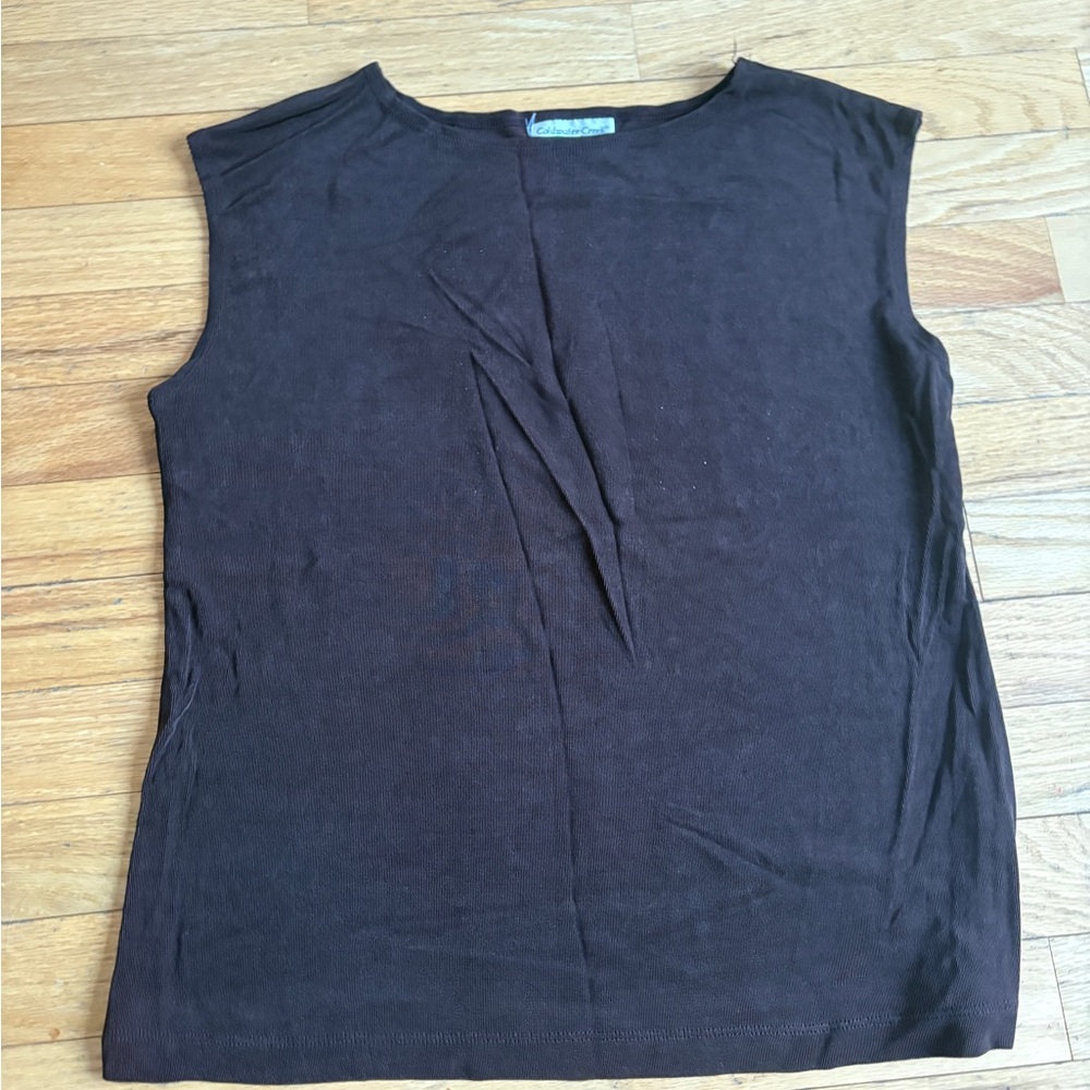 Coldwater Creek Dark Brown Tank Top